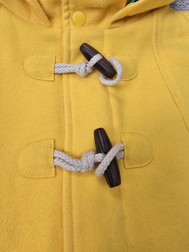 Rowing Blazers X Target Girls Duffle Cape Medium M 8 Solid Yellow Kids Classic - Picture 20 of 22