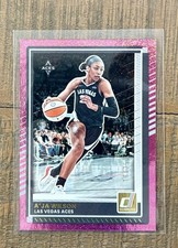 2025 Panini Donruss A’JA WILSON Pink Shimmer SSP Parallel /25 LAS VEGAS ACES #82