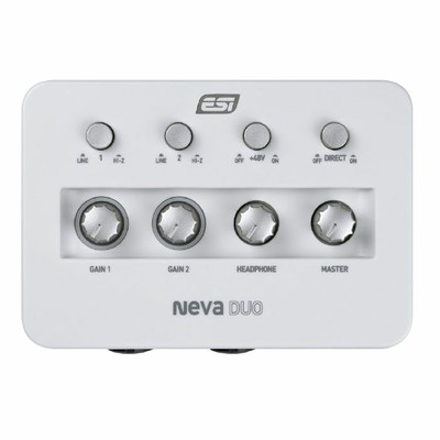 ESI Neva Duo 2x2 24-bit/192kHz USB 3.1 Audio Interface mit USB-C Anschluss