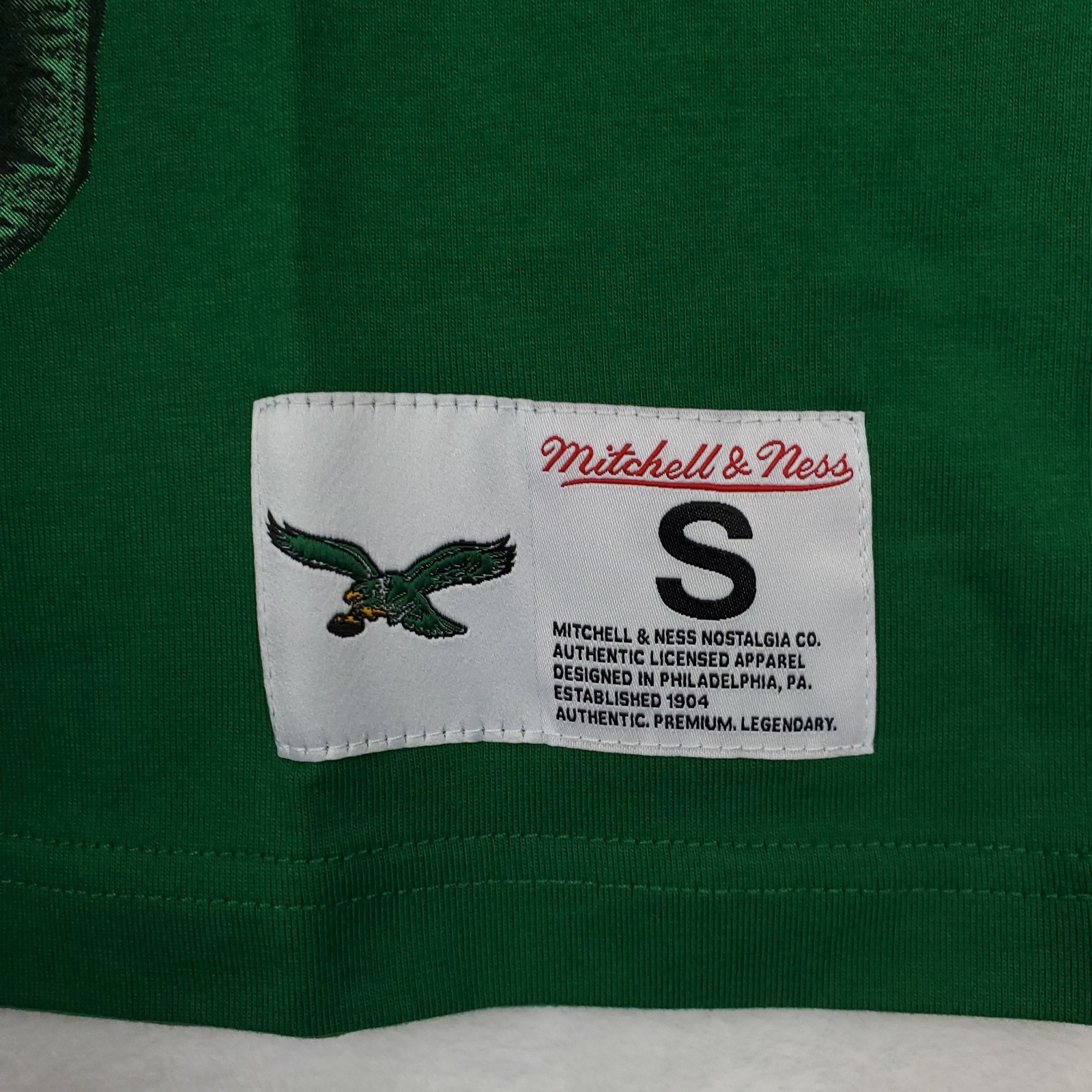Randall Cunningham Philadelphia Eagles Mitchell & Ness NFL Small Shirt Green NWT