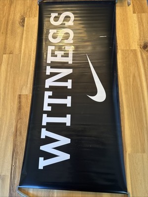 RARE LeBron James 2008 PLAYOFF WITNESS GO CAVS Nike Retractable Banner SGA