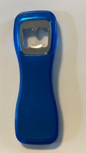 Alessi Bottle Opener Design Marc Newson 1999 Blue Stainless Used Good Condition