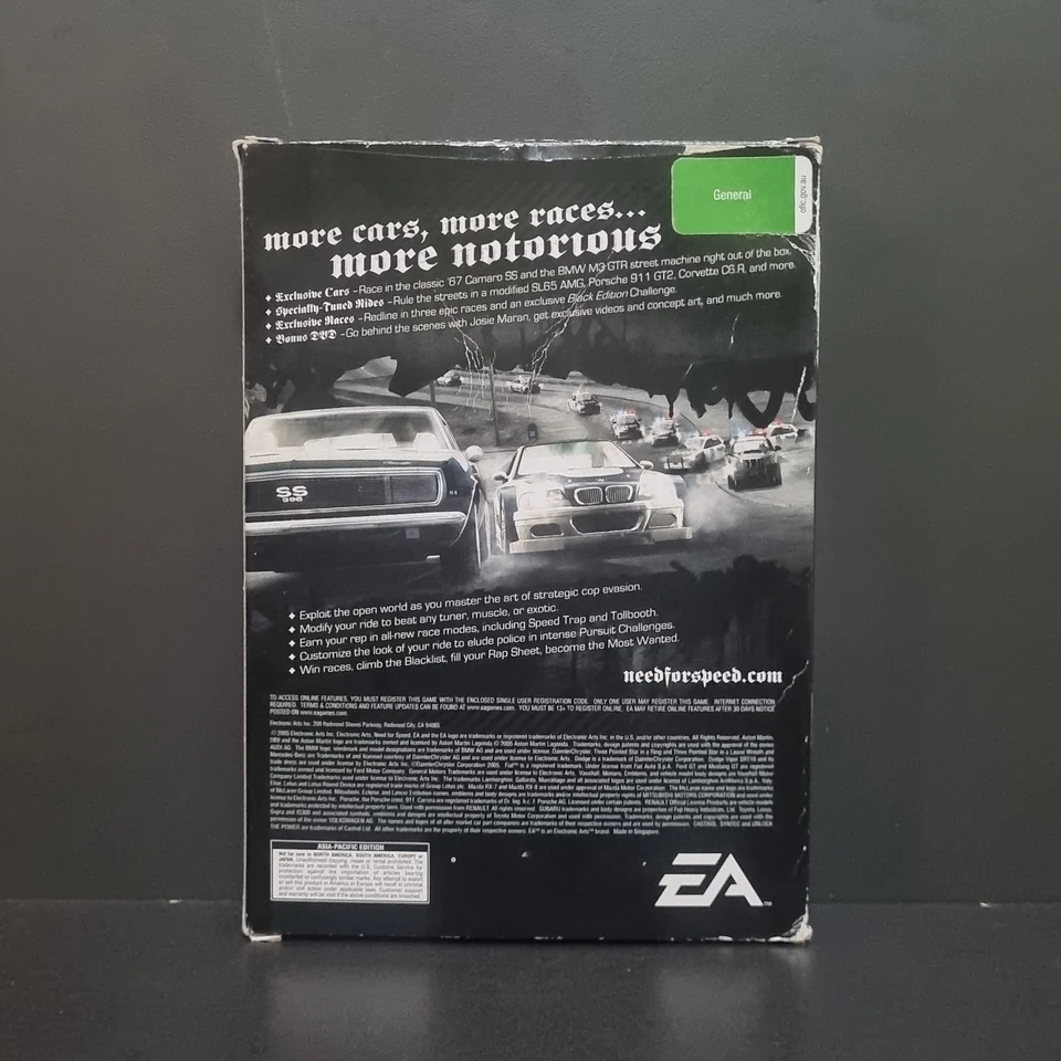 Need for Speed Most Wanted BLACK EDITION PC Game Complete * Like New Disc's  - Image 2 of 4