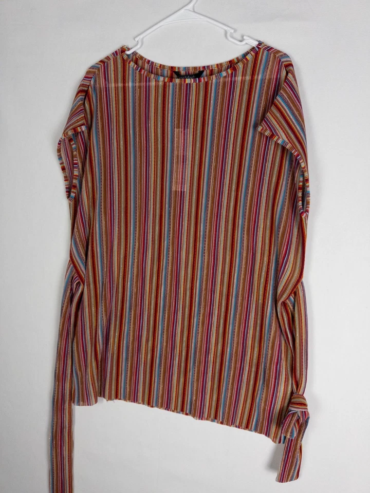 Blusa larga alta Sally para mujer L colorida correa pulóver de gran tamaño nueva con etiquetas Foto 2 de 4