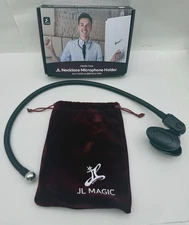 JL Magic Necklace Hands-free Microphone Holder (Black) Unused *READ...