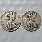 1936-S Walking Liberty Half Dollar 90% Silver Coins Lot (Set of 2) San Francisco