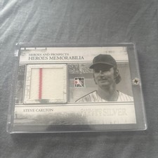 2011 IN THE GAME HEROS AND PROSPECTS Steve Carlton BASEBALL JERSEY CARD HM-11