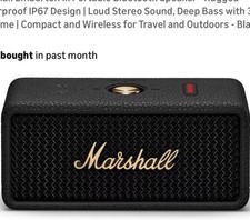 Marshall Emberton III Black/Brass Portable Bl...