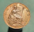 1923 George V Farthing — photo from another recent sale