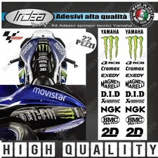 STICKERS DECALS MOTOGP SPONSOR KIT YEC YZF R1 R6 TMAX FZ MT AKRAPOVIC NGK