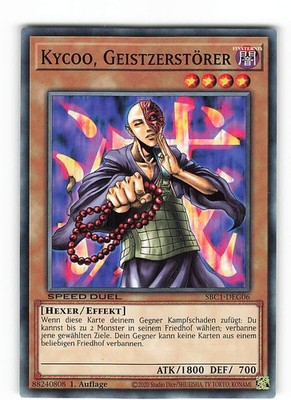 Yugioh KYCOO, GEISTZERSTÖRER , sbc1-deg06 Common deutsch Near Mint 1. Auflage