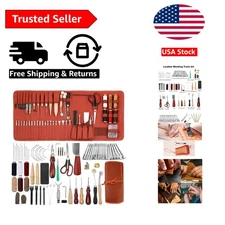 Complete Leather Crafting Set in  Storage Bag - Perfect for DIY Projects