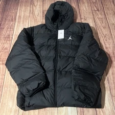 NWT Nike Air Jordan Brooklyn Jumpman Puffer Jacket Black Mens Size 2XL $185