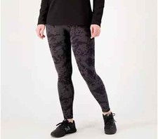 AnyBody Jacquard Smoothing Legging-Gray Marble-Large-NEW-A554197