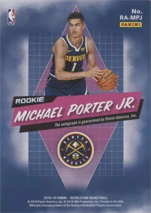 2018-19 Panini Revolution - Michael Porter Jr. #RA-MPJ