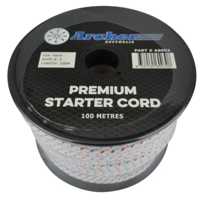 ARCHER Starter Pull Cord Recoil Rope 4mm x 100M Premium