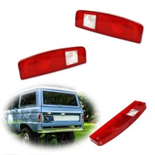 Red Tail Lights Lens Set For 1967-1972 Ford Truck 1967-77 Bronco 67-74 Econoline