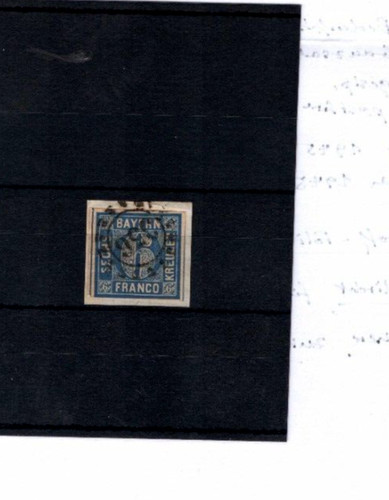 Bayern - 6 Kr. Blu Lusso. Chiaro "356" (a734)