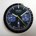 NEW COMPLETE SET OF HANDS, TACHYMETER & DIAL FOR SEIKO BLACK BULLHEAD 6138-0040!