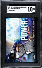 2020 Topps Stadium Club Chrome PZ-7 Ronald Acuna Jr. POWER ZONE SGC 10 GEM MINT