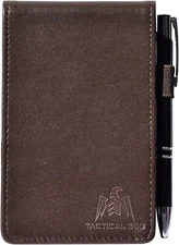 Tactical 365 Operation First Response Deluxe Leather Memo Pad Holder Brown
