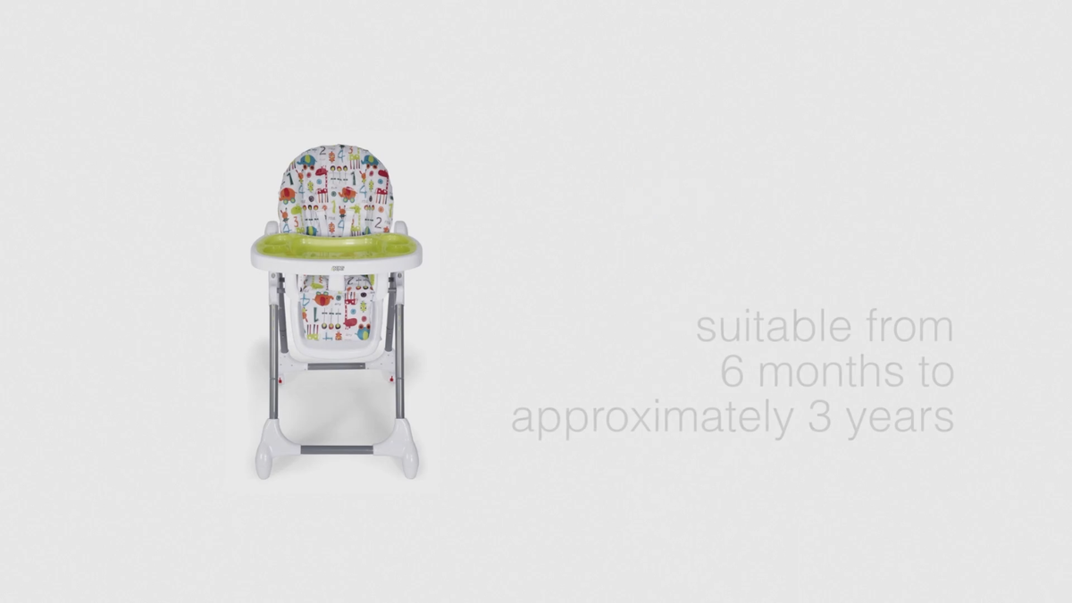 Mamas Papas Snax Low Adjustable Highchair w Removable Tray