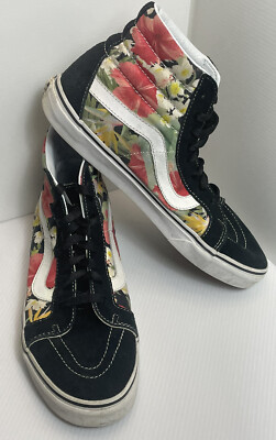 VANS Off The Wall High Top Hawaiian Floral Sneakers Mens Women’s 11  Shoes