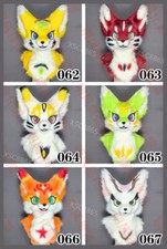Fursuit Long Fur Husky Dog Fox Mascot Head Party Halloween Fur Cosplay Head