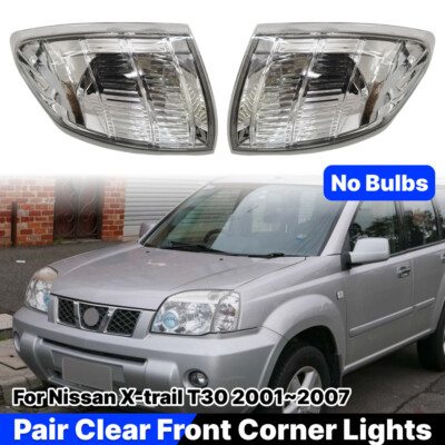 For Nissan X-trail T30 2001-2007 Pair Front Corner Lights Parking Signal Lamps
