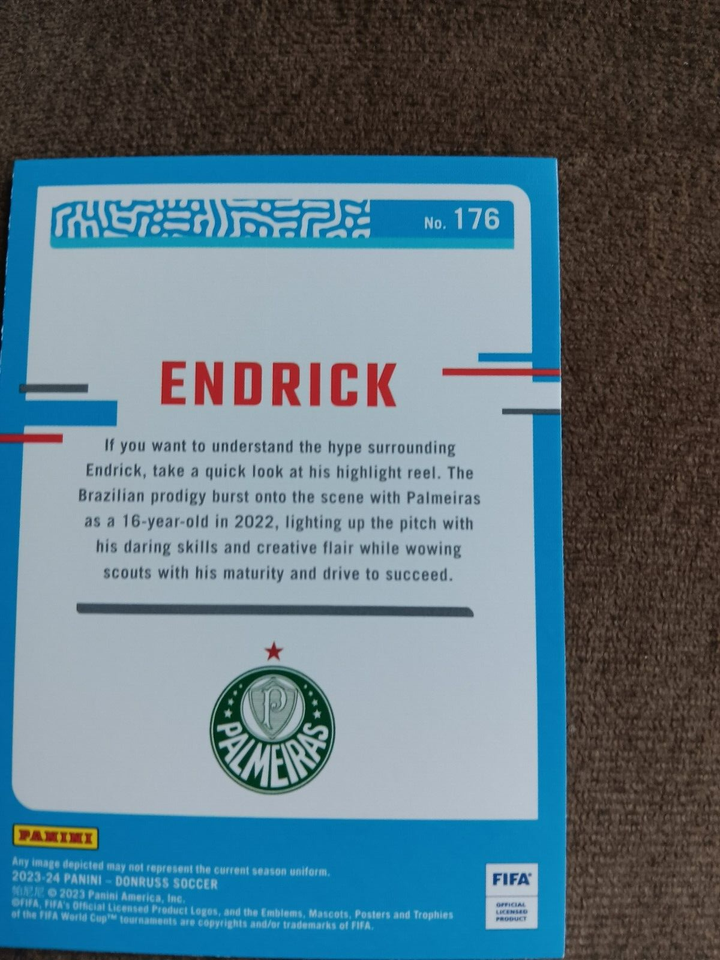 2023-24 Panini Donruss Soccer ENDRICK Rated Rookie #176! | eBay