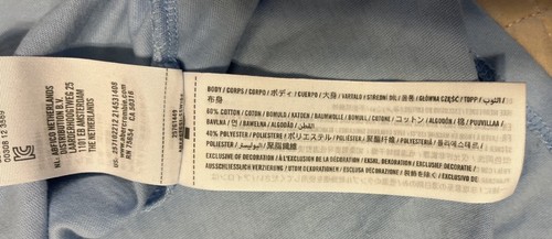 Abercrombie Kids Boys Girls Sz 13 14 Lt Blue W/ Flower & Abercrombie On Front - Picture 6 of 6