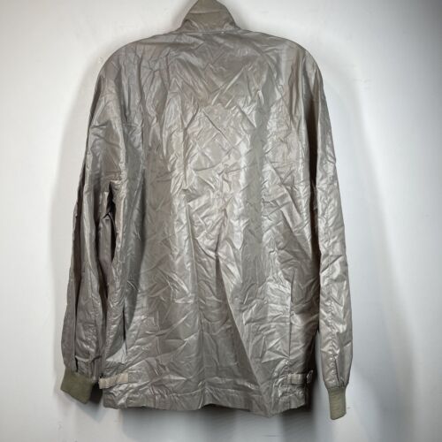 Lacoste Club Vtg Jacket Mens S Beige Nylon Windbreaker Full Zip Casual Hong Kong - Picture 4 of 9