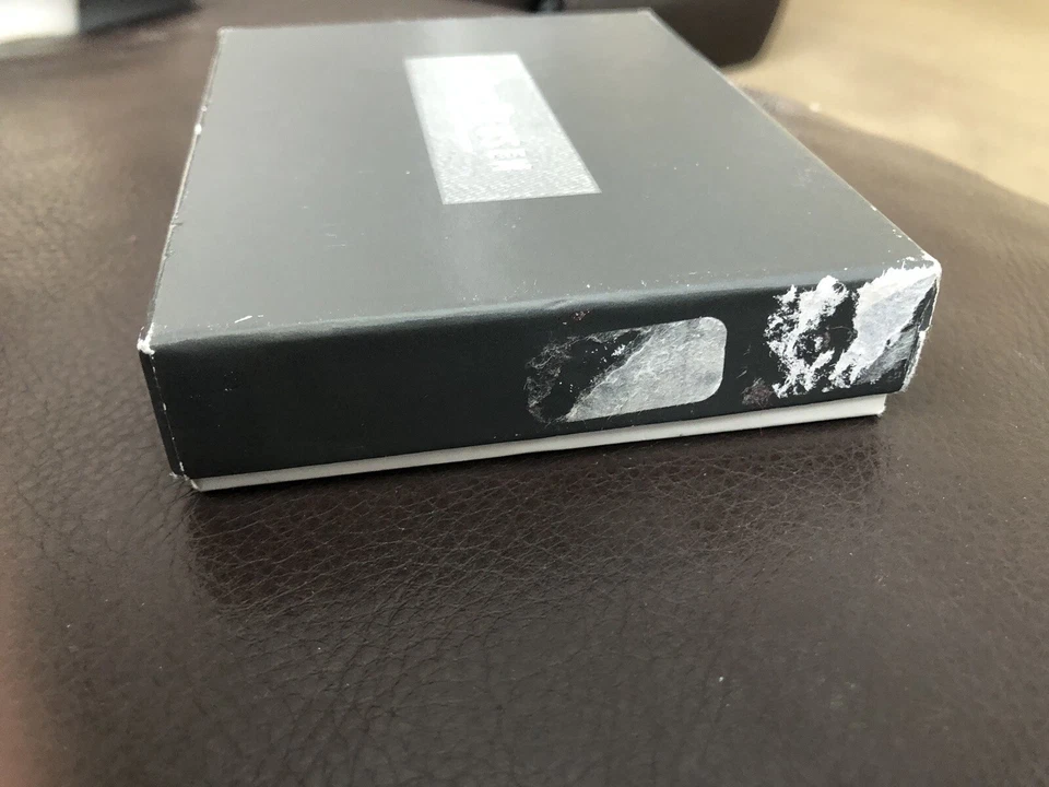 НОВЫЙ VAN HEUSEN ИЗ НАТУРАЛЬНОЙ КОЖИ СКЛАДНОГО ЧЕРНЫЙ МУЖСКОЙ БУМАЖНИК - Изображение 3 из 4