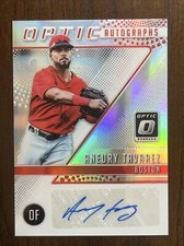 2018 Donruss Optic Prizm #OA-AT Aneury Tavarez Autograph Boston Red Sox