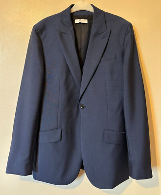 Reiss Sakko & Weste Dissolve moderner Woll/Mohair Anzug 38'' neu mit Etikett * hellblau