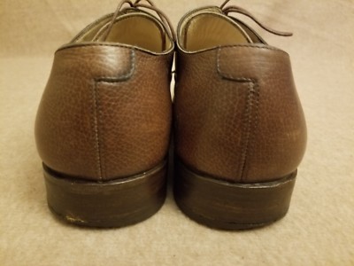 Salvatore Ferragamo Men Brown Leather Oxford Dress Lace Up  display picture 1