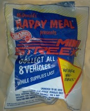 1992 McDonald's Happy Meal Toy Hot Wheels Mini Streex - Hot Shock - Unopened