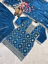 Indian Pakistani Gown Salwar Kameez Designer Bollywood Party Wear Wedding Suit