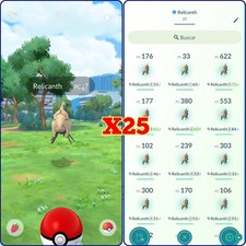 Regional:  25 Non-Shiny Relicanth  Tra de Go  Chance of Lucky 