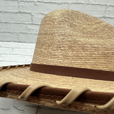 Atwood Cowboy Western Hat La Ranchera Hat Size 7 Horse Hair Tassel Chin Strap Braided Leather Cowboy Hat Stampede String: Western Chin  main image 4