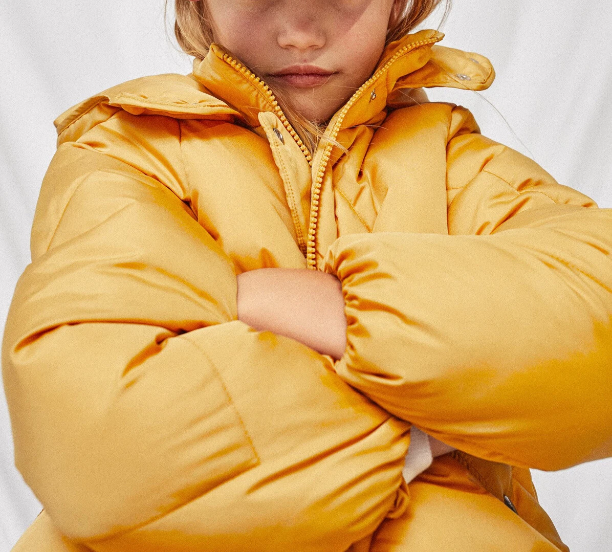 Girls mustard puffer best sale jacket