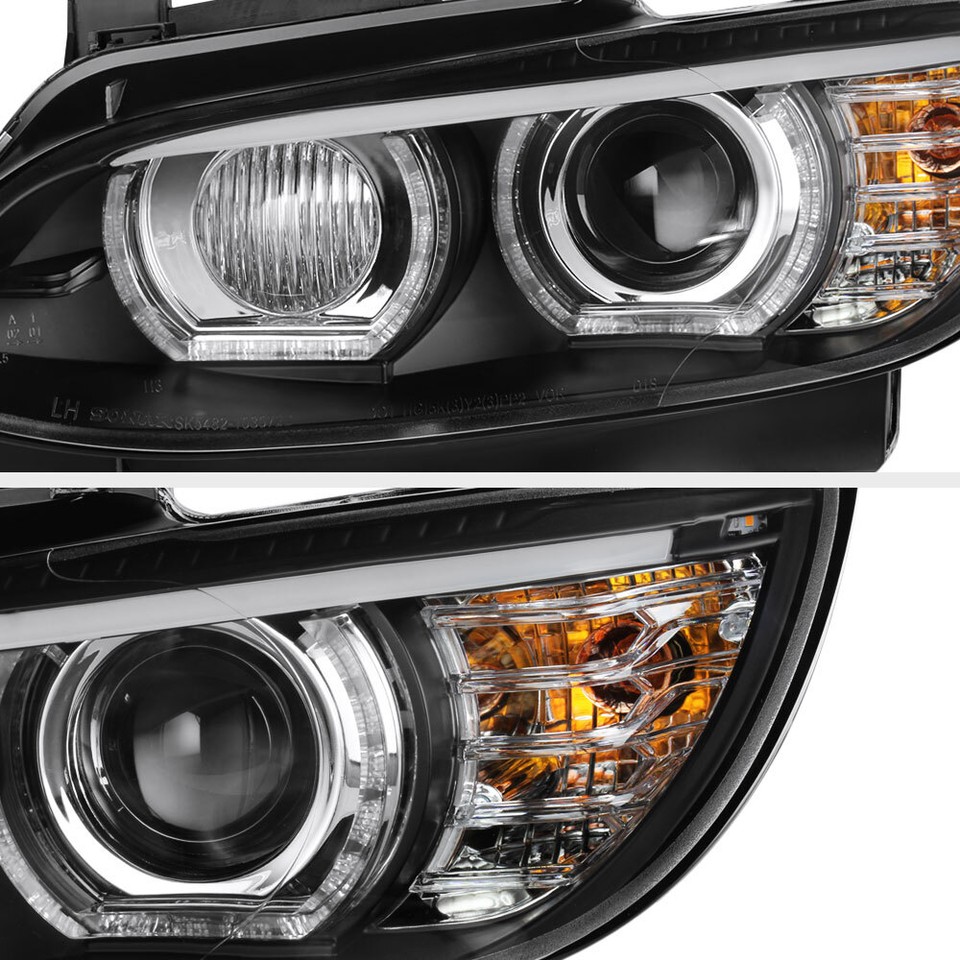 "DTM HALO" Xenon D1S HID Headlights LED DRL 07-10 BMW E92 E93 328i 335i ...