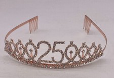 Rose Gold 25th Birthday Tiara- Preowned