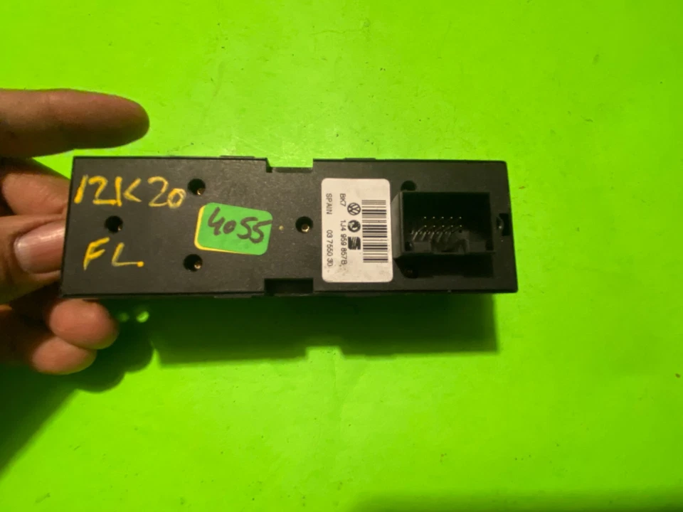 Volkswagen Jetta 2002 interruptor de ventana eléctrica principal delantero izquierdo OEM 03 7550 30 Foto 3 de 4