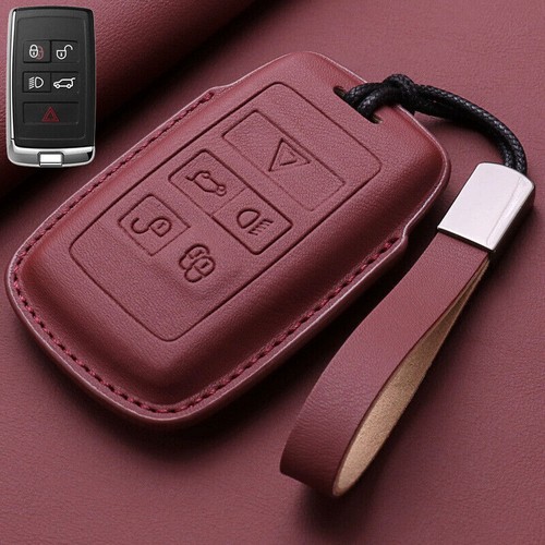 Genuine Leather Car Key Case Cover For Land Rover Range Rover Sport Discovery - Picture 5 of 15