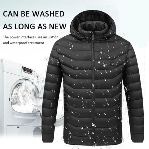 Men Women Electric Coat Heated Jacket USB Winter Warm Up Heating Pad Body Warmer - Picture 12 of 17