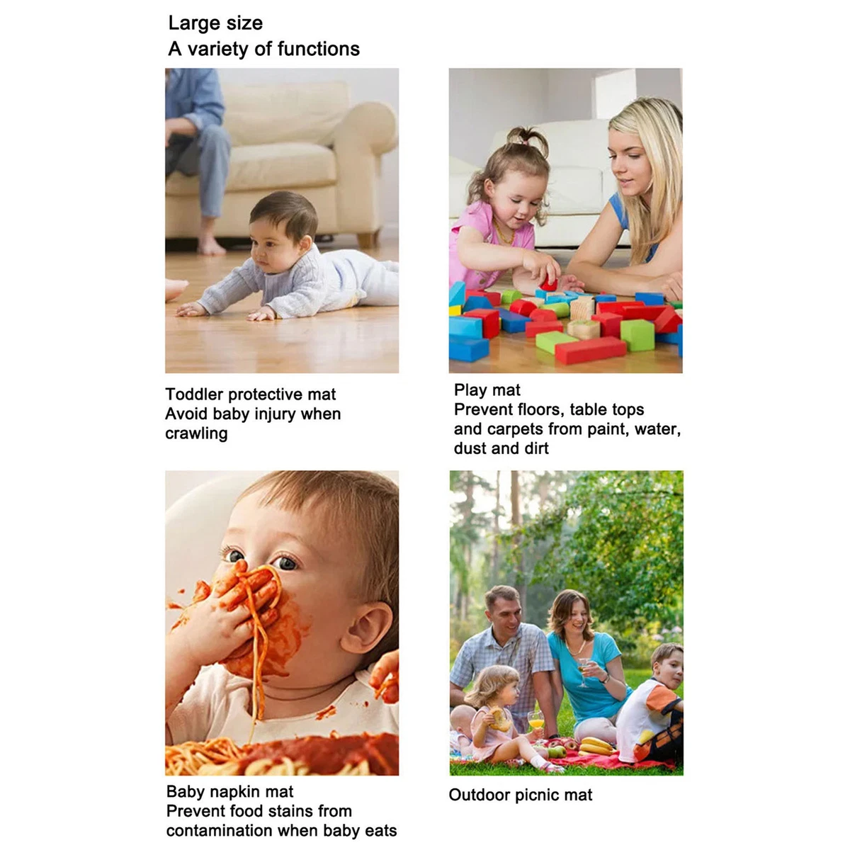 Extra large 2024 padded play mat