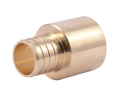 SharkBite UC605LFA Lead-Free Brass 160 PSI Adapter 1 in. Crimp x 1 in. PEX Dia.
