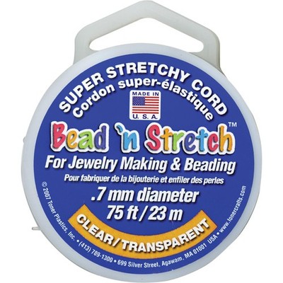 Bead 'n Stretch Super Stretchy Cord Transparent