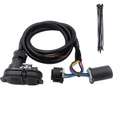 Multi-tow 7 Way 4 Flat Truck Bed Trailer Wiring Harness 7 Gooseneck Towing